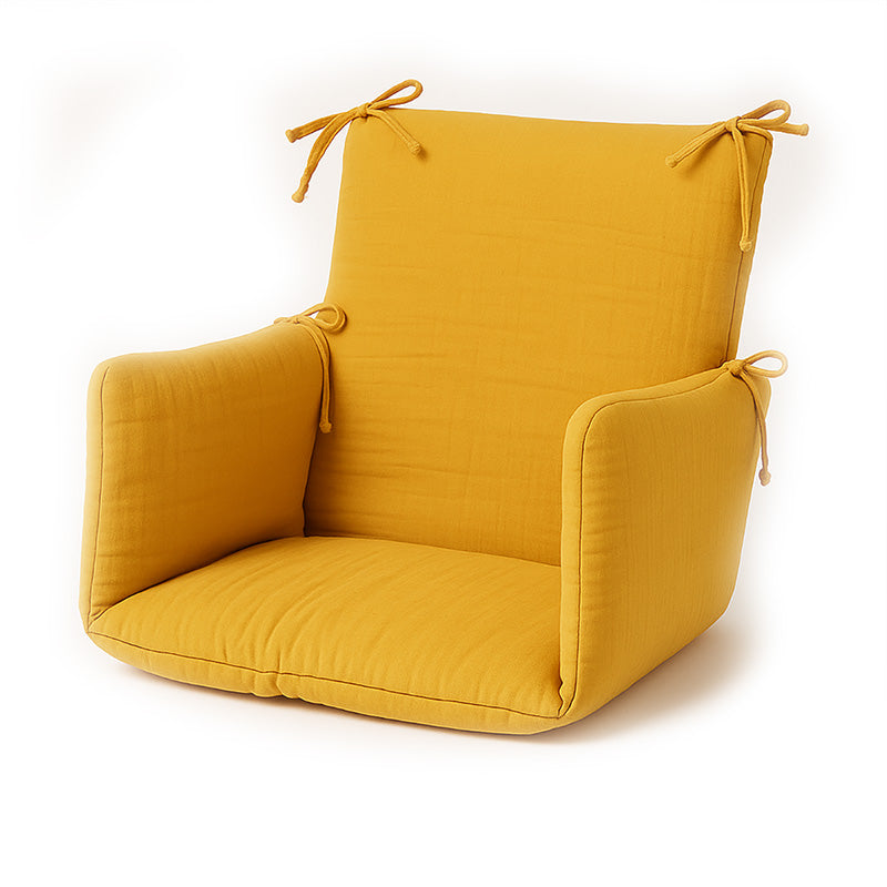 coussin de chaise haute en coton bio honey miel