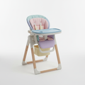 Chaise haute réglable bébé pastel